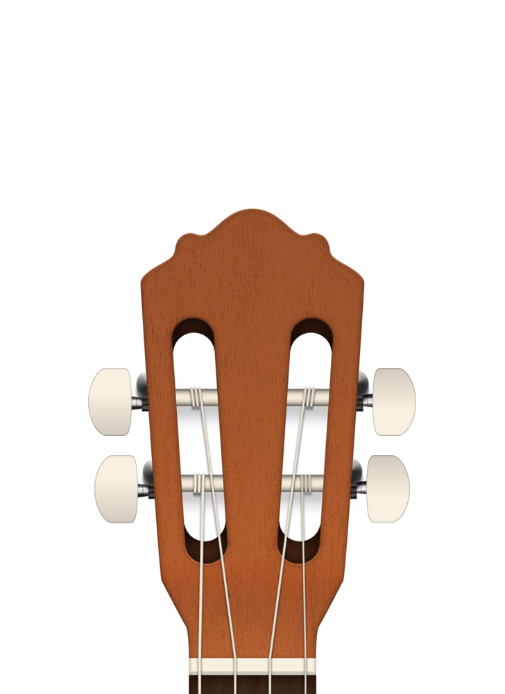 Headstock cavaquinho dengan pasak stem